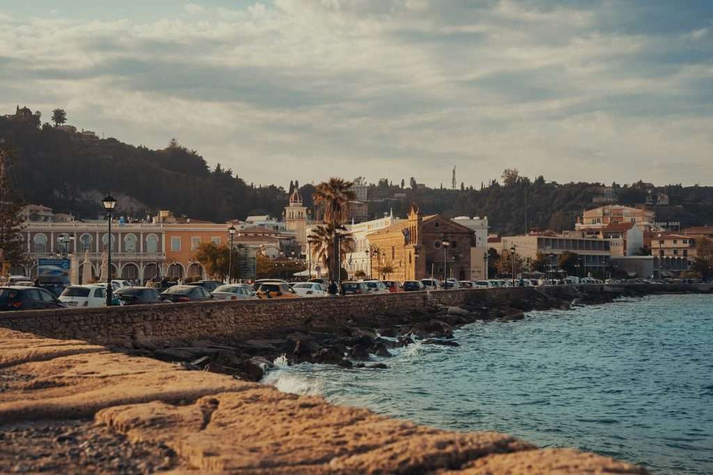 Εικόνα του κέντρου της πόλης Ζακύνθου.