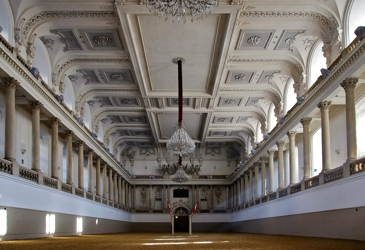 Great Hall with vaulted ceilings.